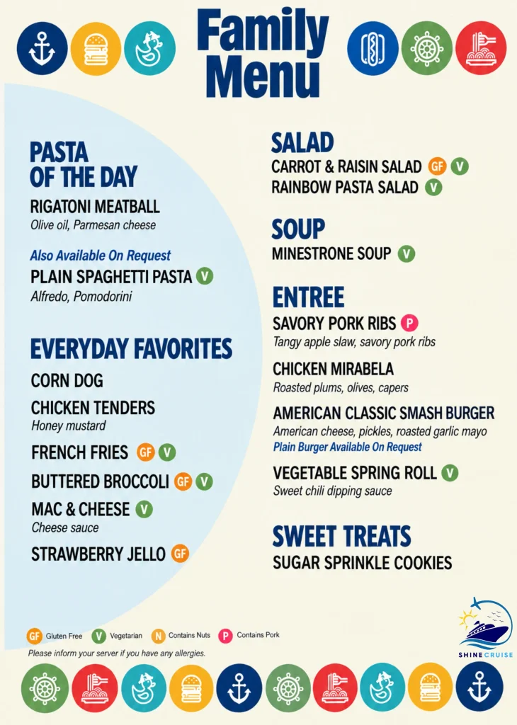 Carnival Cruise Lunch Buffet Menu 18