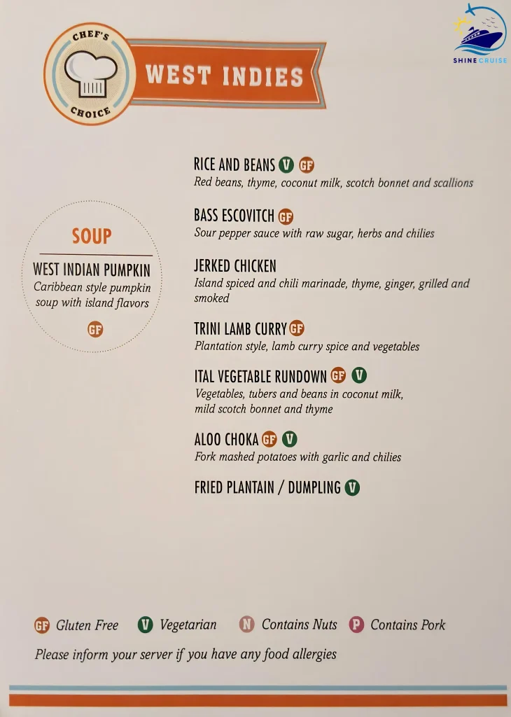 Carnival Cruise Lunch Buffet Menu 25