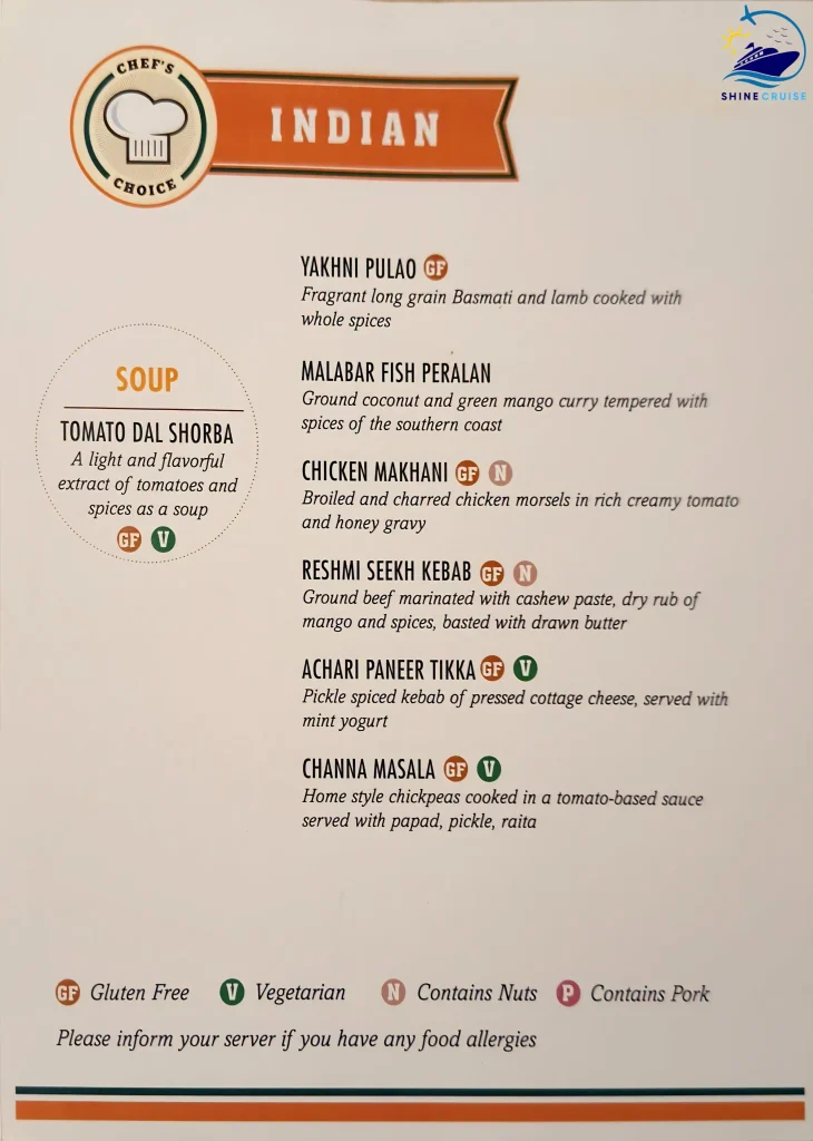 Carnival Cruise Lunch Buffet Menu 27