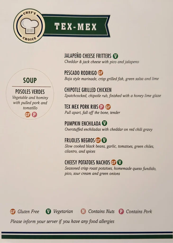 Carnival Cruise Lunch Buffet Menu 28