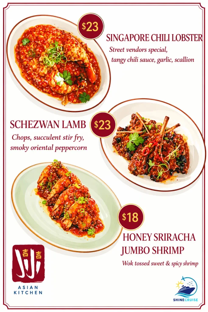 Carnival Ji Ji Asian Kitchen Lunch Menu