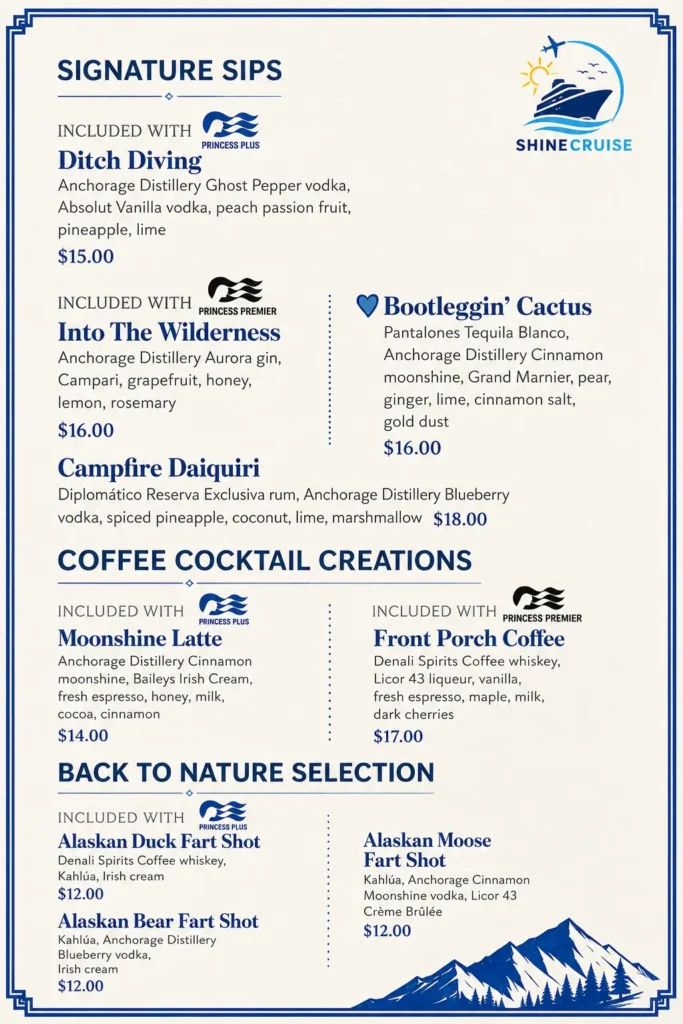 Princess Cruises Drinks Menu 3