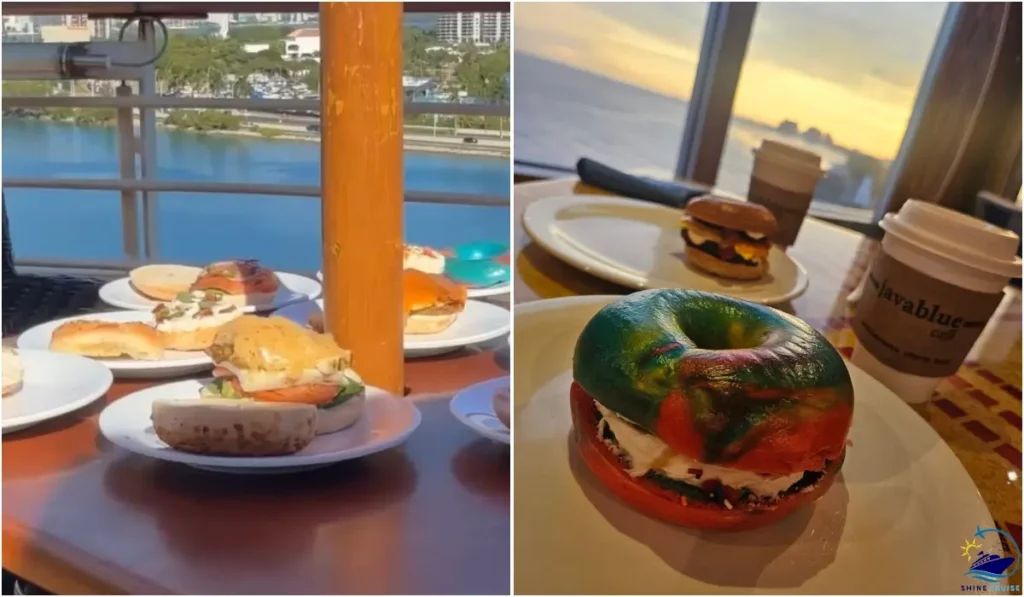 bagels at sea carnival cruise menu