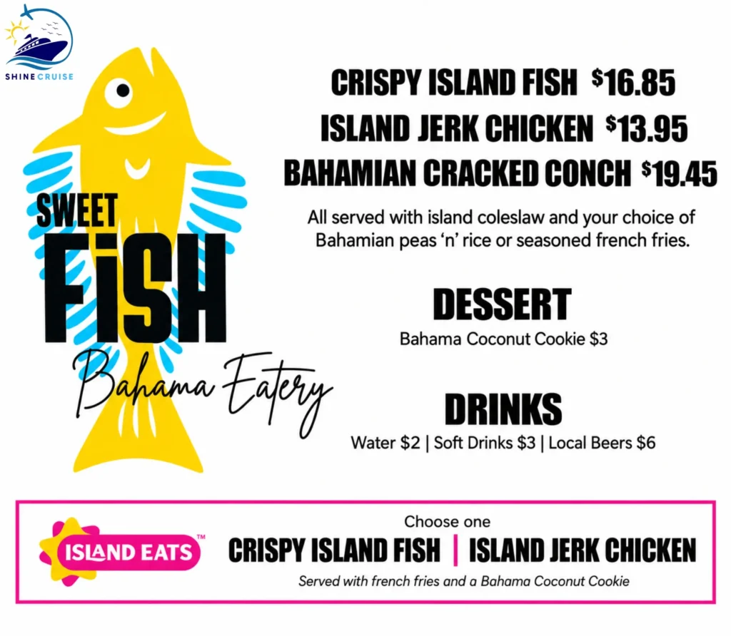 Celebration Key Sweet Fish Menu