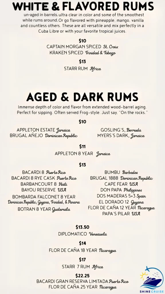 carnival cruise drink menu 2026
carnival cruise drink prices 2026
Carnival Red Frog Pub Menu 3
