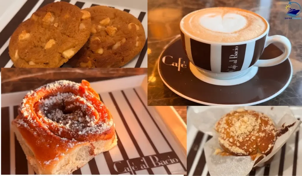 celebrity cafe al bacio menu