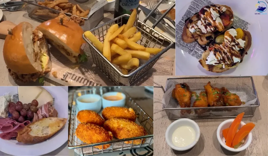 Celebrity Cruise Craft Social Bar food