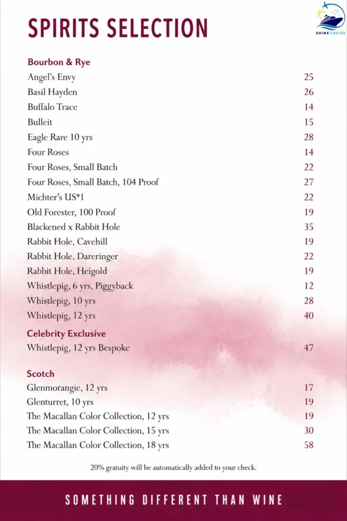 The Cellar Masters Menu 1
