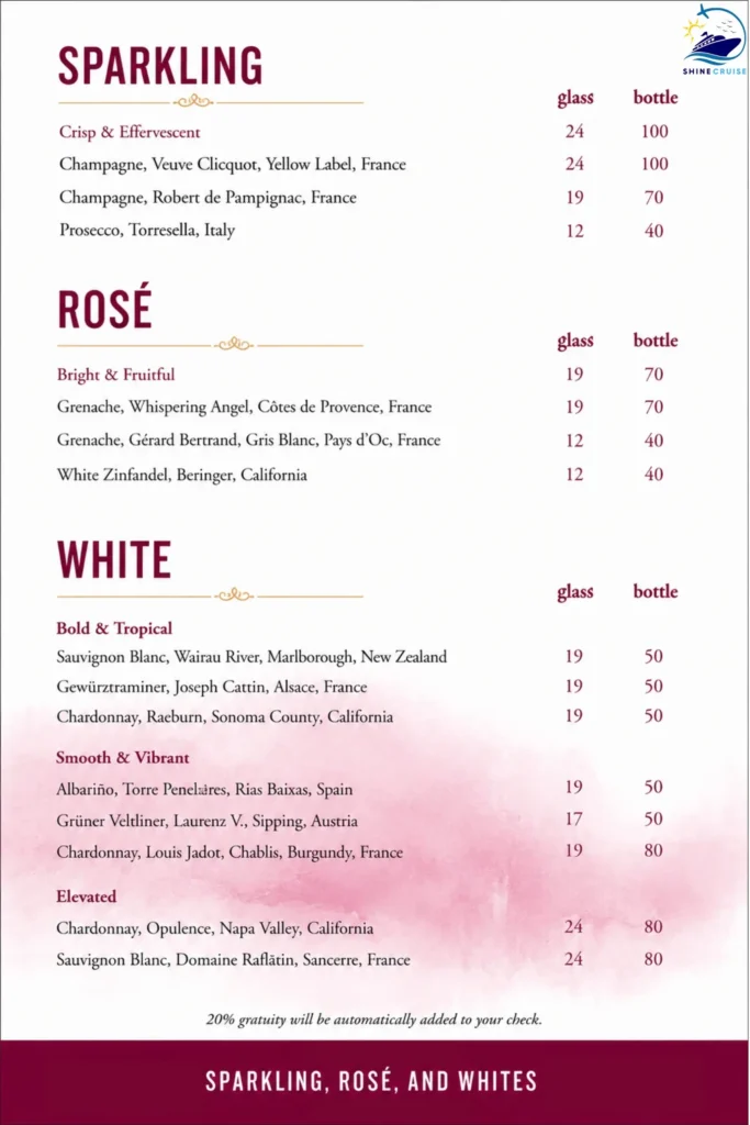 The Cellar Masters Menu 2