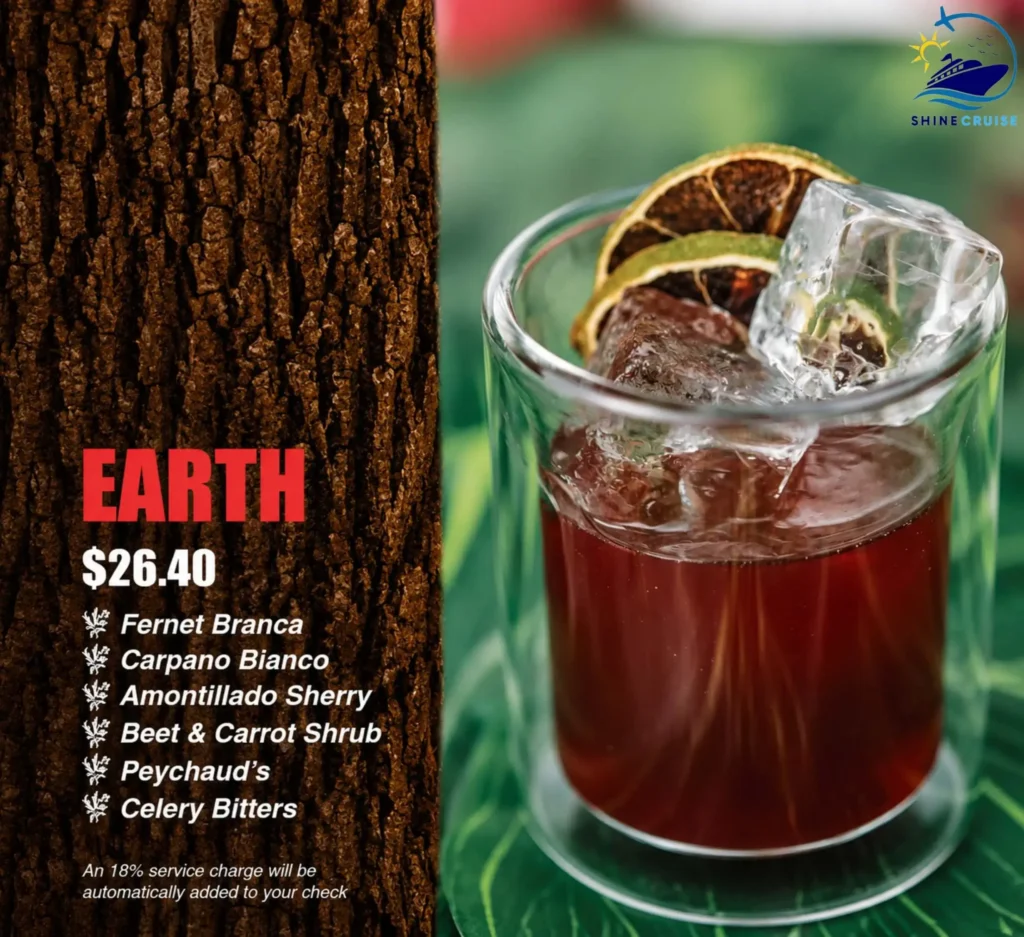 Celebrity Eden Menu 5