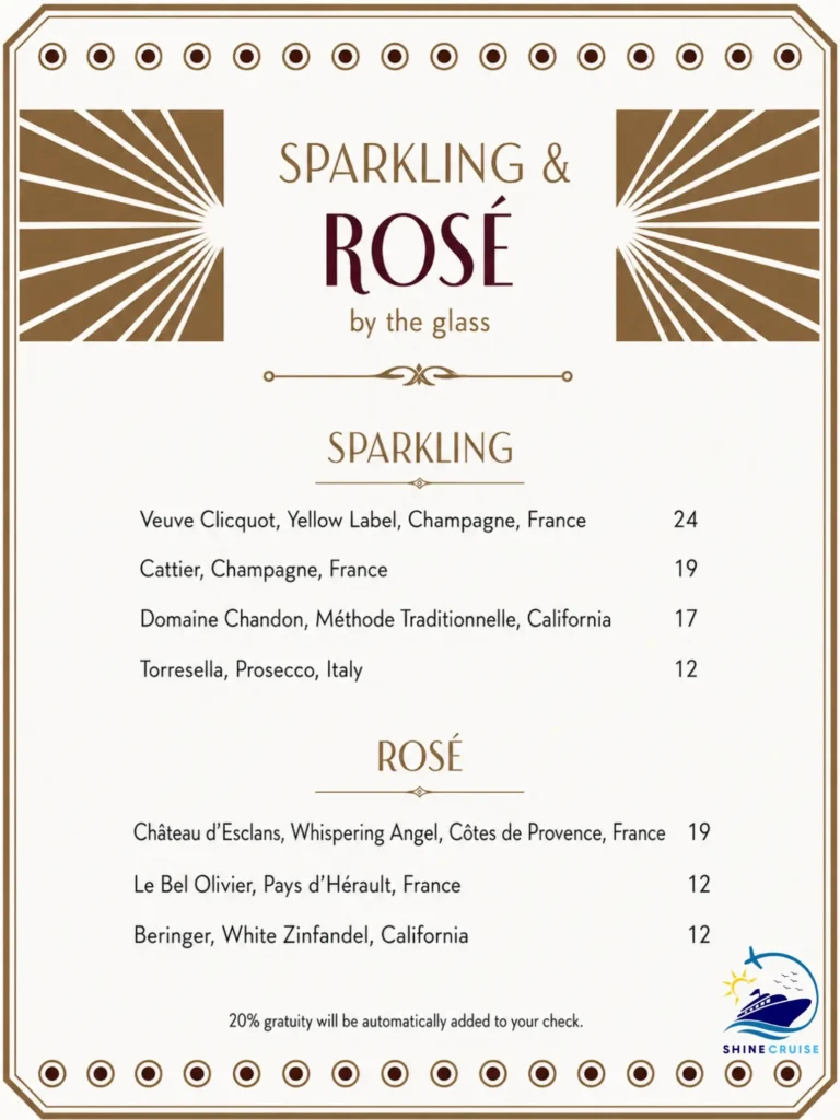 The Ensemble Loungeย Menu 5