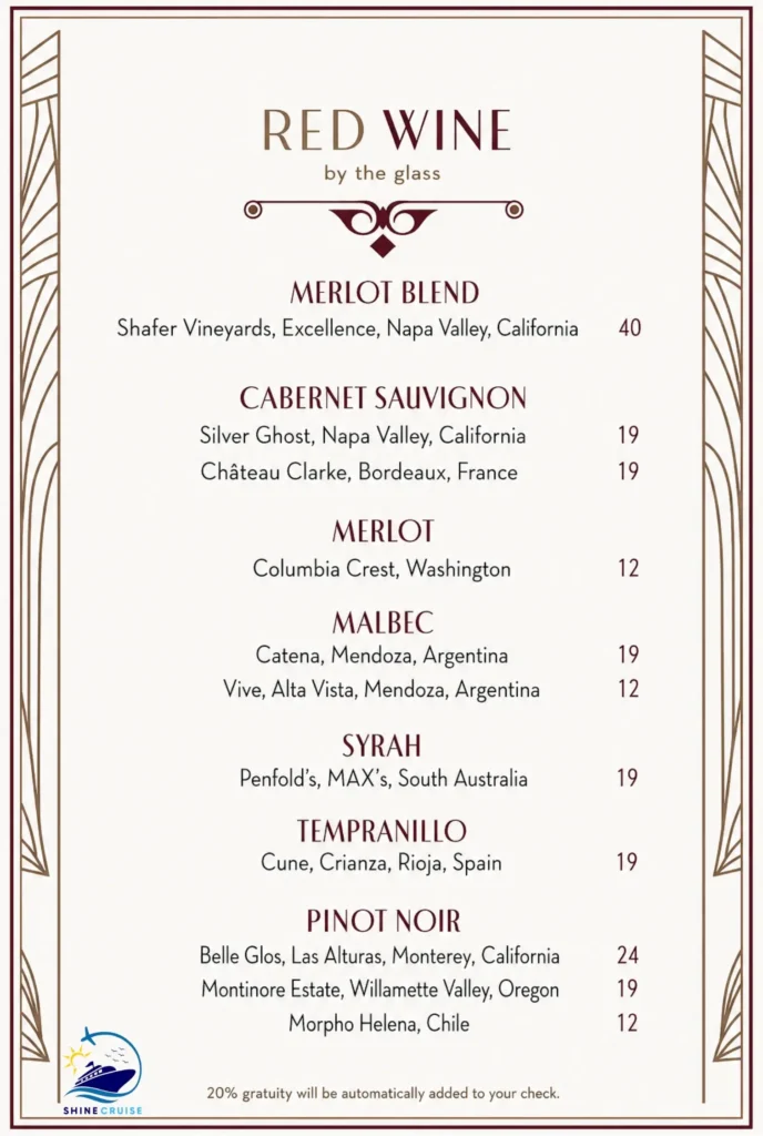 The Ensemble Loungeย Menu 6