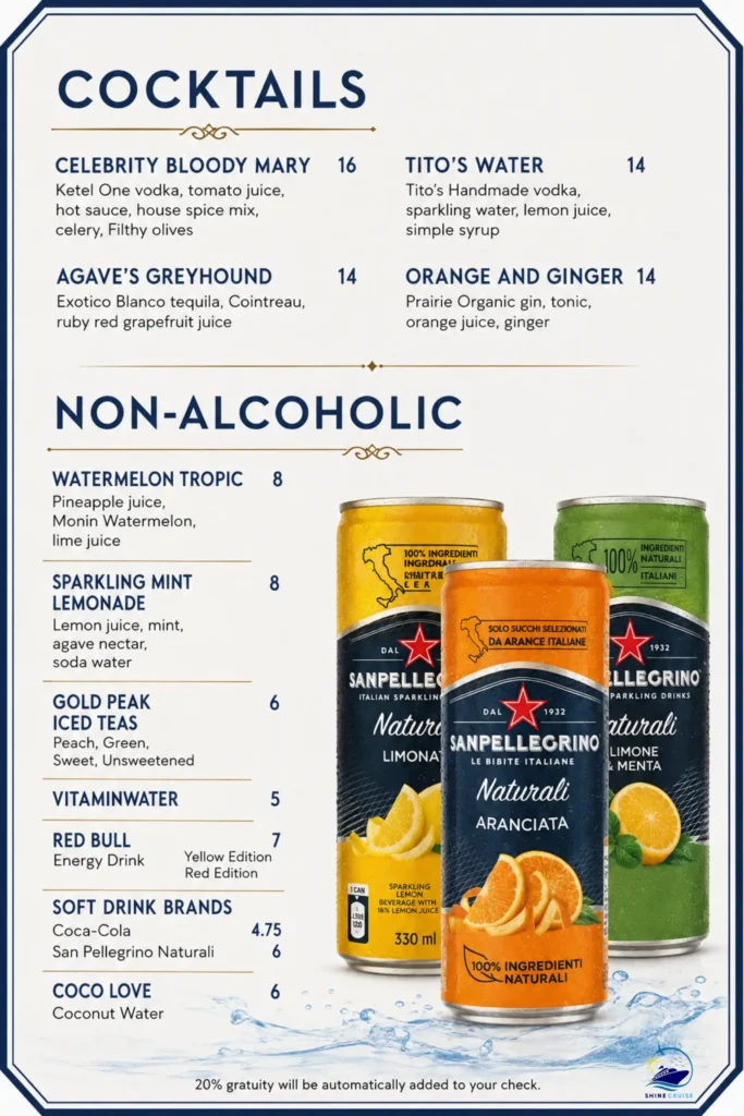 Oceanview Bar & Mast Bar Menu 1