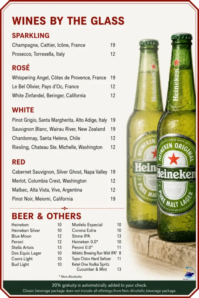 Oceanview Bar & Mast Bar Menu 2