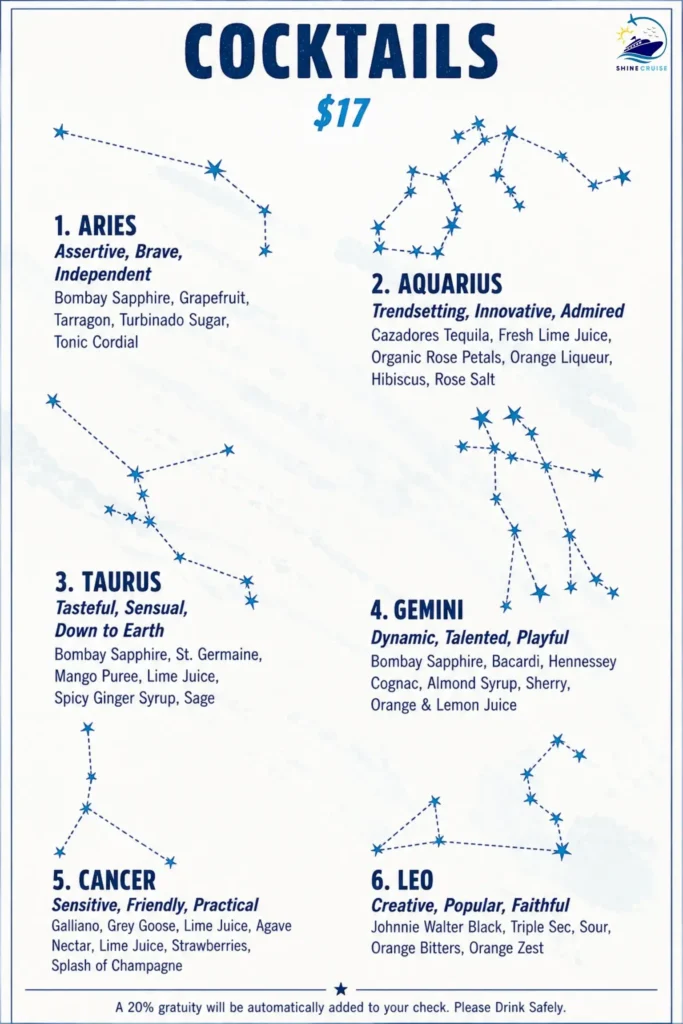 The Sky Observation Loungeย Menu 1