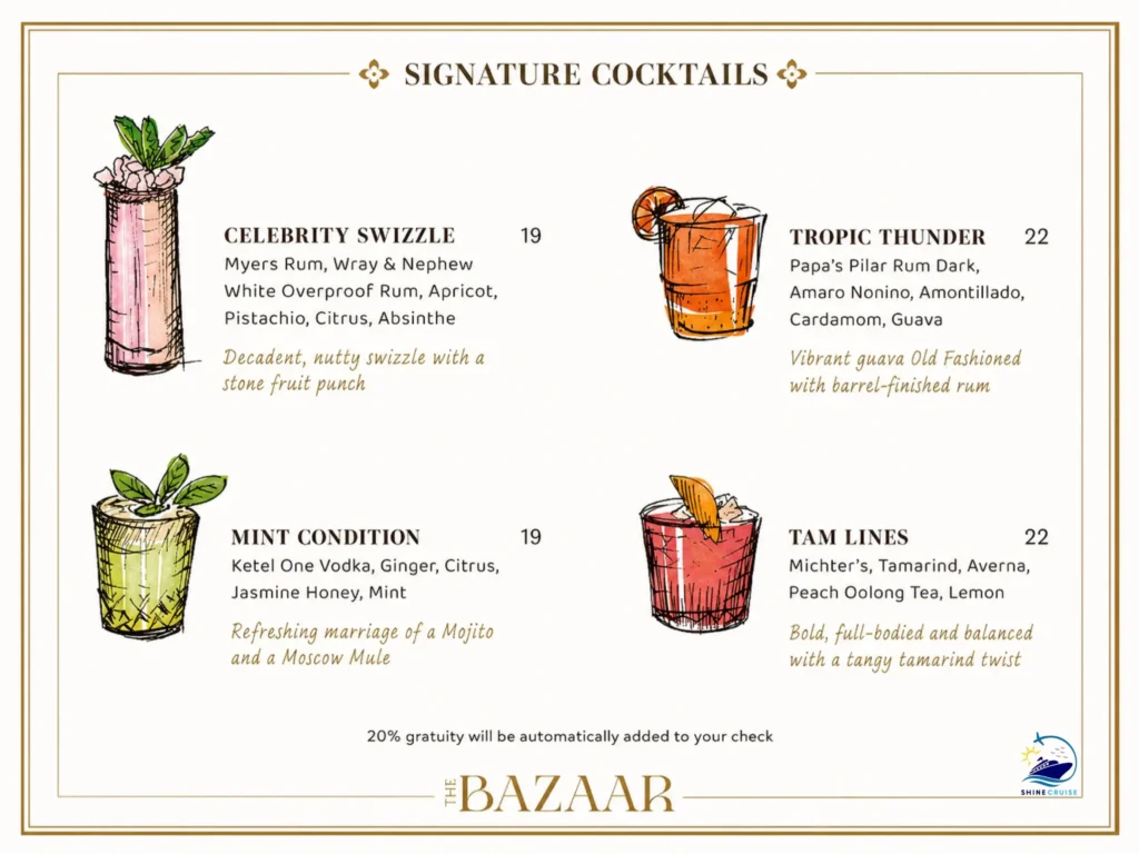 The Bazar Drink Menu 2