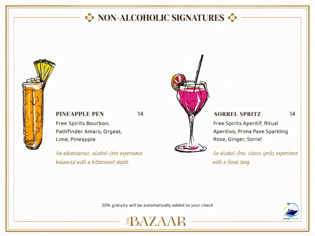 The Bazar Drink Menu 4