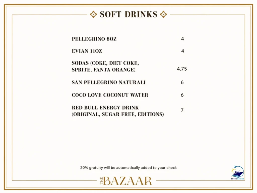 The Bazar Drink Menu 6