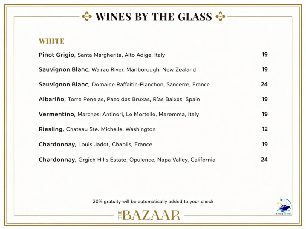 The Bazar Drink Menu 7