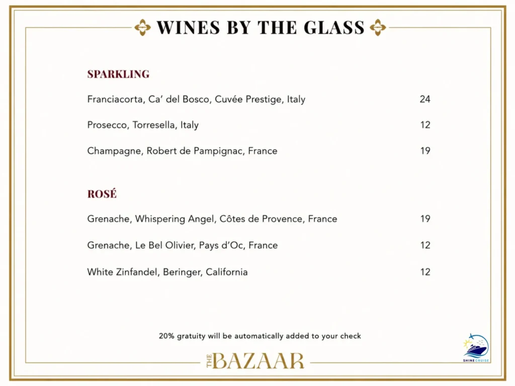 The Bazar Drink Menu 9