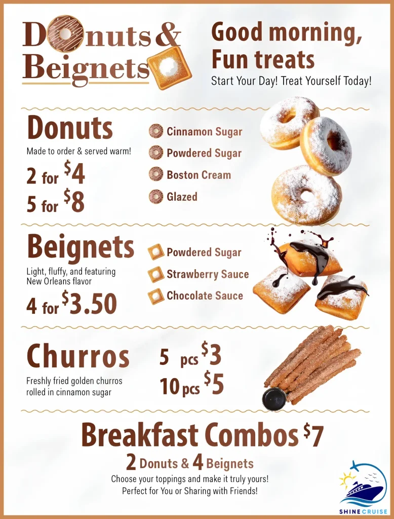 Carnival Jubilee Donuts & Beignets menu