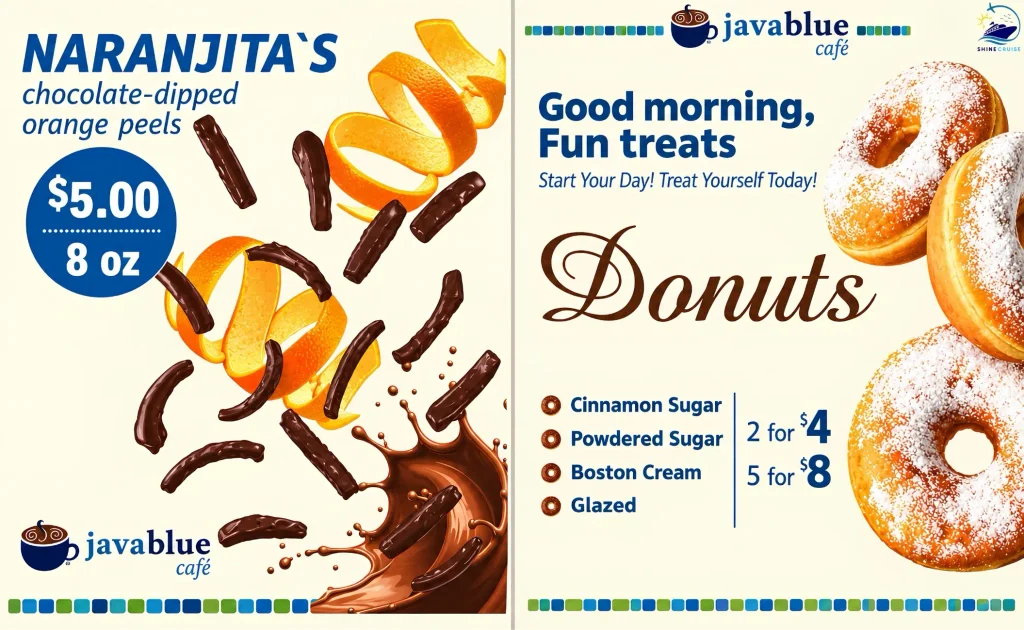 Carnival Jubilee JavaBlueย Cafรฉ menu 5