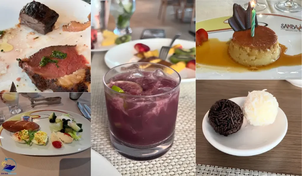 Royal Caribbean Samba Grill Brazilian Steakhouse Menu